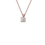 Load image into Gallery viewer, 0.25 Ctw To 1 Ctw Asscher Lab Diamond Solitaire Pendant For Women 14K Gold
