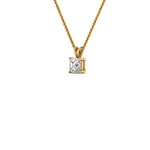 Load image into Gallery viewer, 0.25 Ctw To 1 Ctw Asscher Lab Diamond Solitaire Pendant For Women 14K Gold
