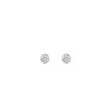 Load image into Gallery viewer, 0.25 To 5 Carat Lab Diamond Round Stud Bezel Set Earring For Women 14K Gold
