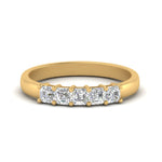 Load image into Gallery viewer, Five Stone Asscher Cut Lab Diamond Ring 14K Gold
