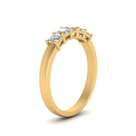 Load image into Gallery viewer, Five Stone Asscher Cut Lab Diamond Ring 14K Gold
