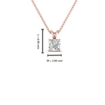 Load image into Gallery viewer, 0.25 Ctw To 1 Ctw Asscher Lab Diamond Solitaire Pendant For Women 14K Gold
