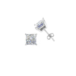 Load image into Gallery viewer, 0.50 To 5 Carat Princess Cut Lab Created Diamond Stud Earring For Women 14K Gold
