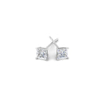 Load image into Gallery viewer, 0.50 To 5 Carat Princess Cut Lab Created Diamond Stud Earring For Women 14K Gold
