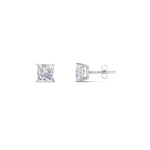 Load image into Gallery viewer, 0.50 To 5 Carat Princess Cut Lab Created Diamond Stud Earring For Women 14K Gold
