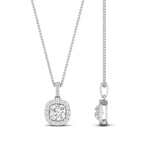 Load image into Gallery viewer, 0.70 Ctw Round Cut Lab Diamond Halo Pendant For Women 14K Gold
