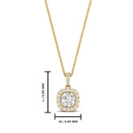 Load image into Gallery viewer, 0.75 Ctw Lab Grown Diamond Round Cut Halo Pendant For Women 14K Gold
