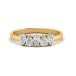 Load image into Gallery viewer, Knife Edge Solitaire Lab Diamond Ring 14K Gold
