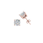 Load image into Gallery viewer, 0.50 To 5 Carat Cushion Cut Lab Created Diamond Stud Earring 14K Gold
