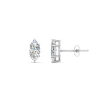 Load image into Gallery viewer, 0.50 To 5 Carat Marquise Cut Lab Created Diamond Stud Earring 14K Gold
