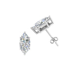 Load image into Gallery viewer, 0.50 To 5 Carat Marquise Cut Lab Created Diamond Stud Earring 14K Gold
