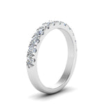 Load image into Gallery viewer, Half Eternity Scalloped Lab Diamond Ring 14K Gold
