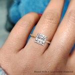 Load image into Gallery viewer, Lab Diamond Thin Band Halo Engagement Ring 14K Gold
