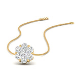 Load image into Gallery viewer, 1 Carat 7 Stone Flower Lab Diamond Two Tone Women Pendant 14K Gold
