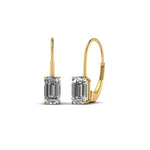 Load image into Gallery viewer, 0.50 Carat Lab Diamond Leverback Stud Earring Earring For Women 14K Gold
