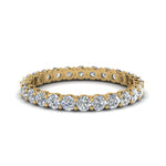 Load image into Gallery viewer, 0.50 To 5 Ctw Eternity Lab Diamond Round Ring For Women 14K Gold
