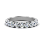 Load image into Gallery viewer, Half Eternity Scalloped Lab Diamond Ring 14K Gold
