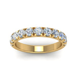 Load image into Gallery viewer, Half Eternity Scalloped Lab Diamond Ring 14K Gold
