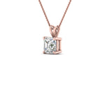 Load image into Gallery viewer, 0.25 Ctw To 1 Ctw Asscher Lab Diamond Solitaire Pendant For Women 14K Gold
