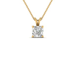 Load image into Gallery viewer, 0.25 Ctw To 1 Ctw Asscher Lab Diamond Solitaire Pendant For Women 14K Gold
