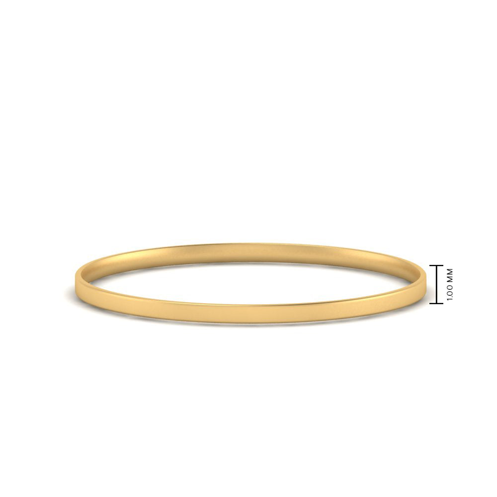 Comfort Fit Light Weight Flat Stacking Mens Band In 14K Yellow Gold | Cuts & Carat