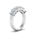 Load image into Gallery viewer, Five Stone Asscher Cut Lab Diamond Ring 14K Gold
