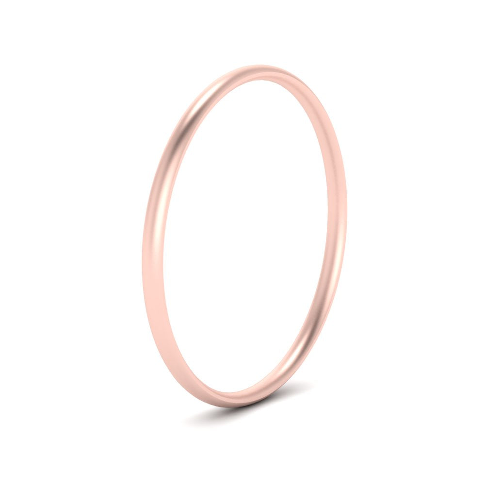 1 MM To 6 MM Comfort Fit Plain Wedding Band 14K Gold