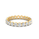 Load image into Gallery viewer, 0.50 To 5 Carat Lab Diamond Single Prong Eternity Wedding Band 14K Gold
