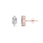 Load image into Gallery viewer, 0.50 To 5 Carat Marquise Lab Created Diamond Stud Earring 14K Gold
