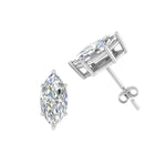 Load image into Gallery viewer, 0.50 To 5 Carat Marquise Lab Created Diamond Stud Earring 14K Gold
