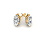 Load image into Gallery viewer, 0.50 To 5 Carat Marquise Lab Created Diamond Stud Earring 14K Gold
