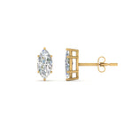 Load image into Gallery viewer, 0.50 To 5 Carat Marquise Lab Created Diamond Stud Earring 14K Gold
