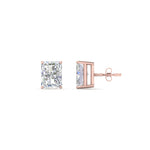 Load image into Gallery viewer, 1/2 To 4 Carat Radiant Cut Lab Created Diamond Women Stud Earring 14K Gold
