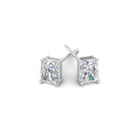 Load image into Gallery viewer, 1/2 To 4 Carat Radiant Cut Lab Created Diamond Women Stud Earring 14K Gold
