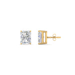 Load image into Gallery viewer, 1/2 To 4 Carat Radiant Cut Lab Created Diamond Women Stud Earring 14K Gold
