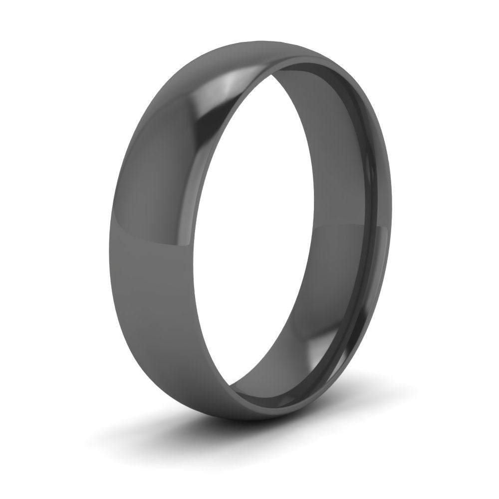 12 MM Classic Comfort Mens Wedding Band In 14k Black Gold | Cuts & Carat