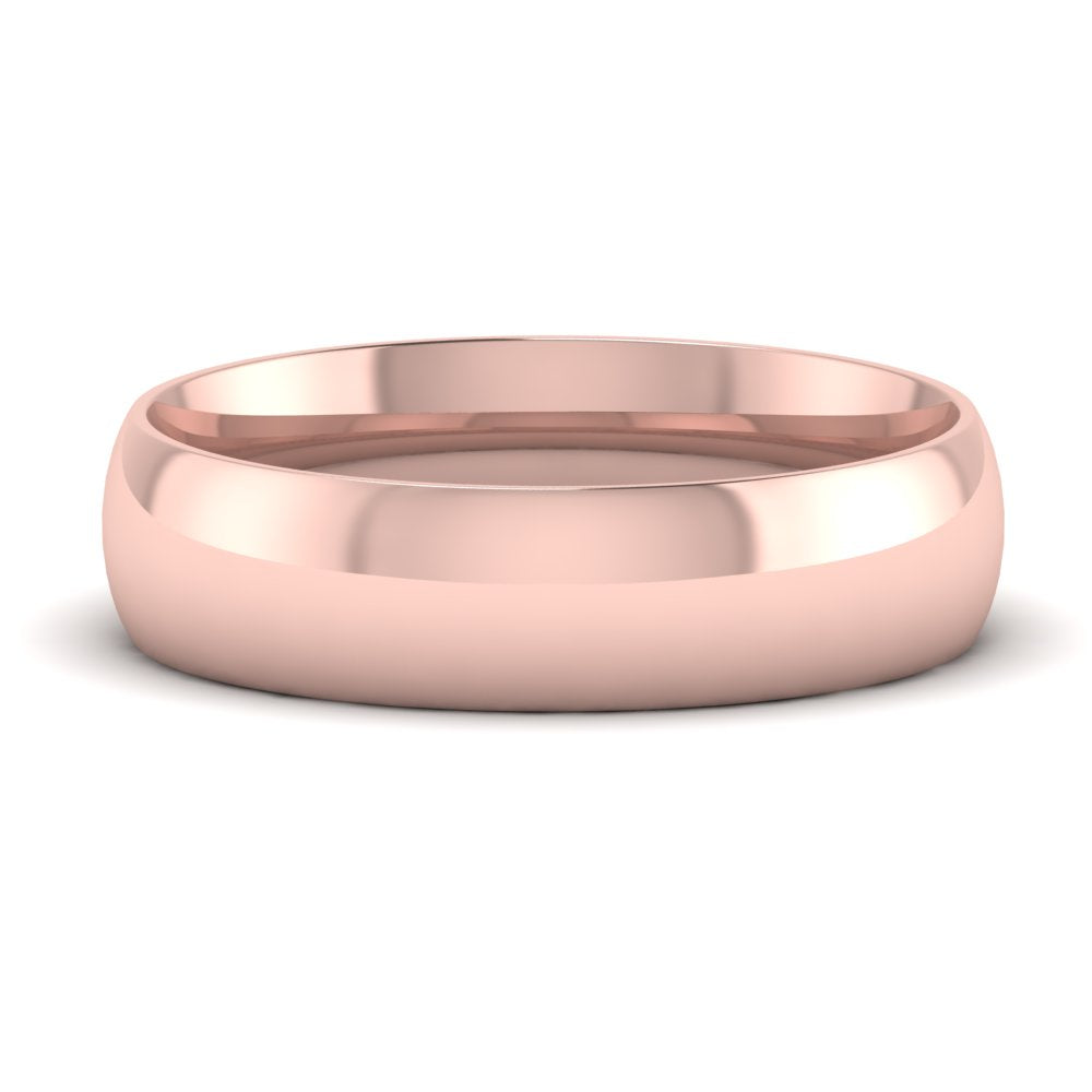 12 MM Classic Comfort Mens Wedding Band In 14k Rose Gold | Cuts & Carat