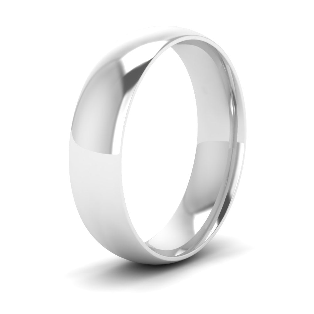 12 MM Classic Comfort Mens Wedding Band In 14k White Gold | Cuts & Carat