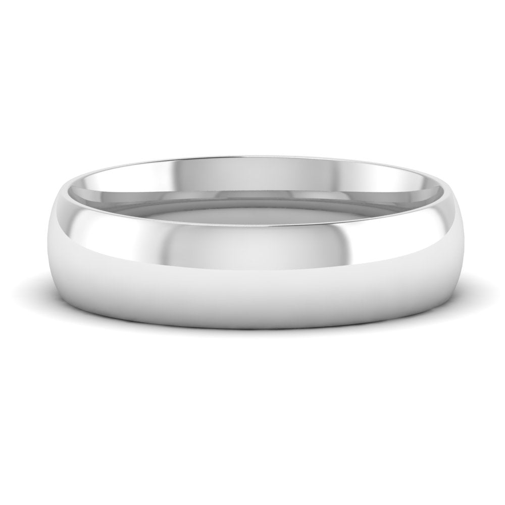 12 MM Classic Comfort Mens Wedding Band In 14k White Gold | Cuts & Carat