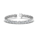 Load image into Gallery viewer, 7.50 To 20 Carat Pear Cut Lab Diamond Tennis Bracelet 14K Gold
