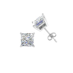 Load image into Gallery viewer, 0.50 To 5 Carat Princess Cut Lab Created Diamond Stud Earring For Women 14K Gold
