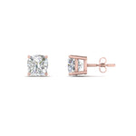 Load image into Gallery viewer, 0.50 To 5 Carat Cushion Cut Lab Created Diamond Stud Earring 14K Gold
