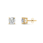 Load image into Gallery viewer, 0.50 To 5 Carat Cushion Cut Lab Created Diamond Stud Earring 14K Gold
