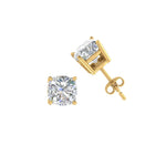 Load image into Gallery viewer, 0.50 To 5 Carat Cushion Cut Lab Created Diamond Stud Earring 14K Gold
