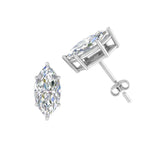 Load image into Gallery viewer, 0.50 To 5 Carat Marquise Lab Created Diamond Stud Earring 14K Gold
