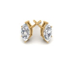 Load image into Gallery viewer, 0.50 To 5 Carat Marquise Lab Created Diamond Stud Earring 14K Gold
