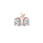 Load image into Gallery viewer, 1/2 To 5 Ctw Oval Basket Prong Lab Diamond Stud Earring 14K Gold
