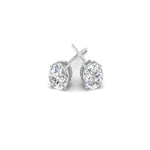 Load image into Gallery viewer, 1/2 To 5 Ctw Oval Basket Prong Lab Diamond Stud Earring 14K Gold
