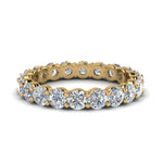 Load image into Gallery viewer, 0.50 To 5 Carat Lab Diamond Round Eternity Ring For Women 14K Gold
