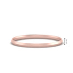 Load image into Gallery viewer, 2 MM Comfort Fit Knife Edge Stack Mens Band In 14k Rose Gold | Cuts &amp; Carat
